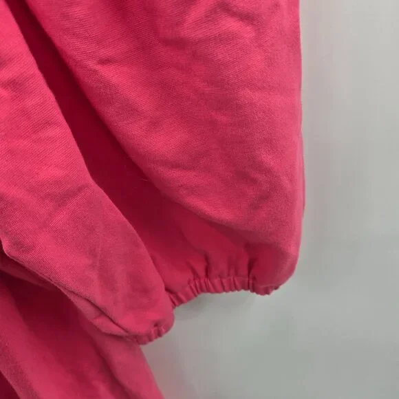 Anne Klein Hot Pink Off Shoulder Puff Sleeved Top Medium - Picture 14 of 14